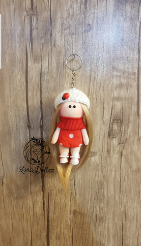 عروسک جاسوئیچی ۱۰سانتی کفشدوزکی ساده