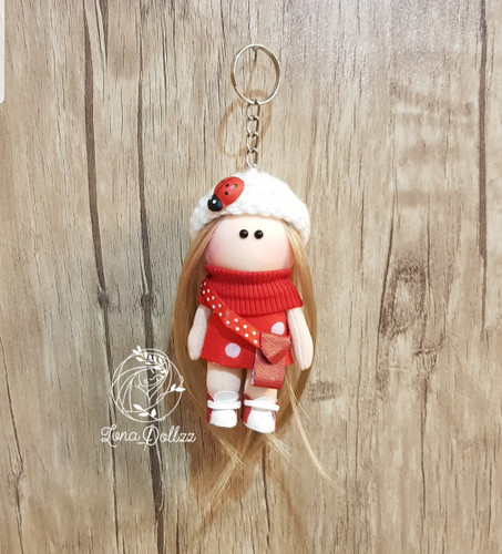 عروسک جاسوئیچی ۱۰سانتی کفشدوزکی کیفی