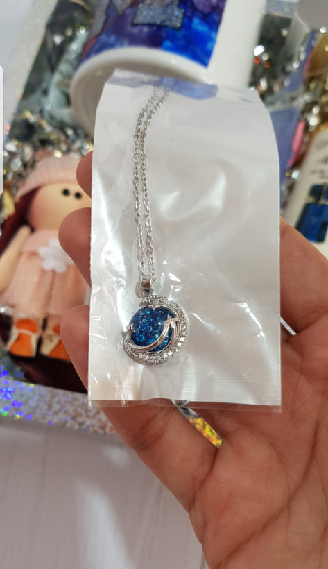 گردنبند طرح کهکشان و ستاره ای