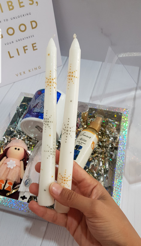 شمع قلمی ۲۰سانتی طراحی شده