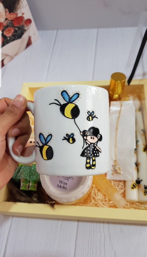 ماگ طرح ویترای زنبوری