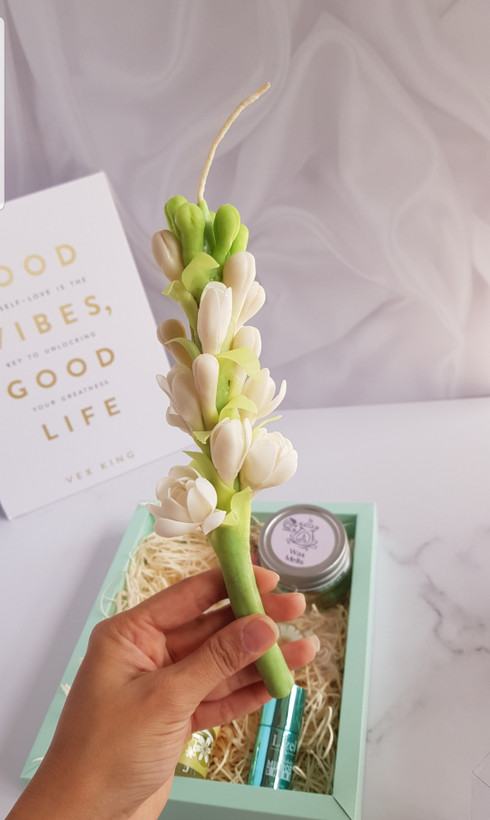 شمع گل مریم دستساز