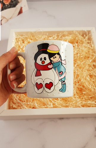 ماگ طرح ویترای با طرح زمستانی مناسب متولدین زمستان