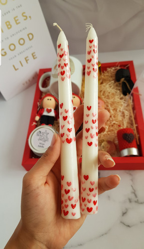 شمع قلمی مدل عشق مناسب ولنتاین